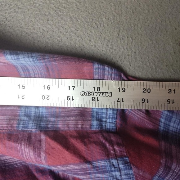 Peter Millar Shirt Mens Medium Red Plaid Long Sleeve Button Front MF22W20USL - Picture 13 of 13